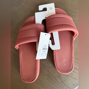 Women's Calla Rose Pink Slide Sandals